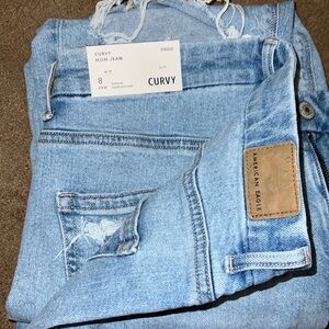 American Eagle Curvy Mom Jean Strigid